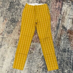 A New Day Mustard Checkered Women’s Pants